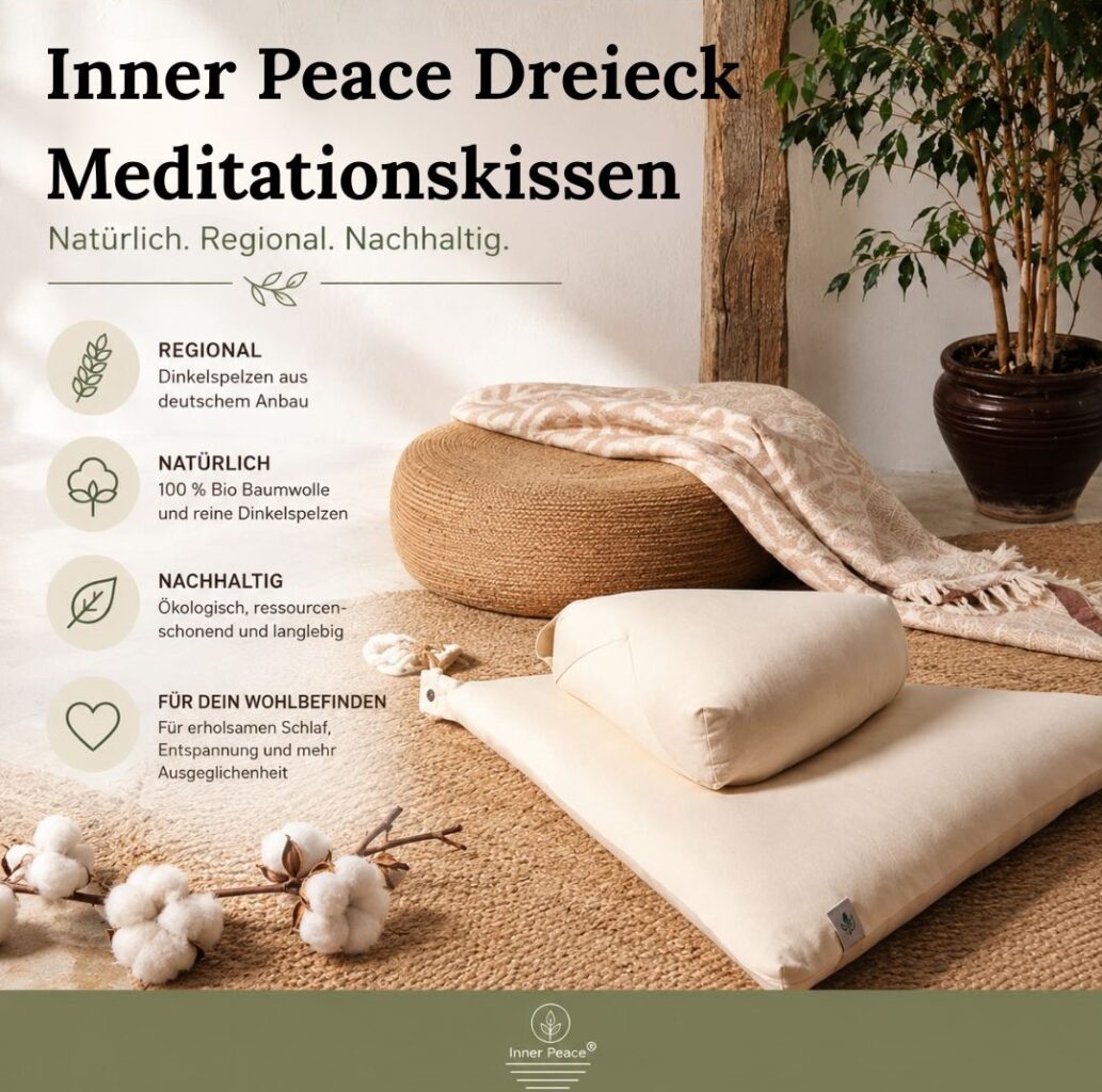 Meditation für Anfänger: So gelingt dir der Einstieg ohne Frust inner peace dreieck meditationskissen 1
